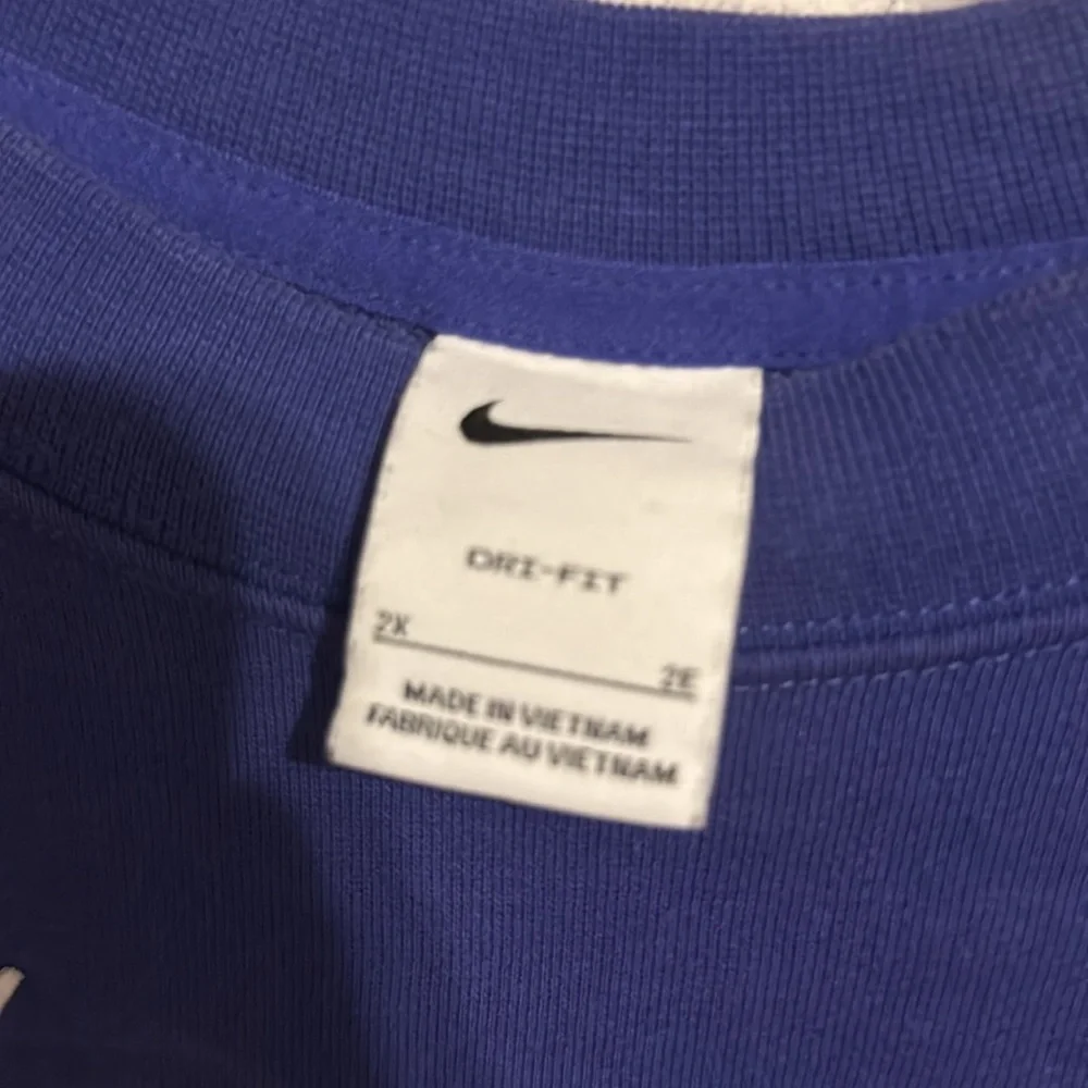 Nike Royal Blue Crewneck with White Logo - Picture 3 of 4
